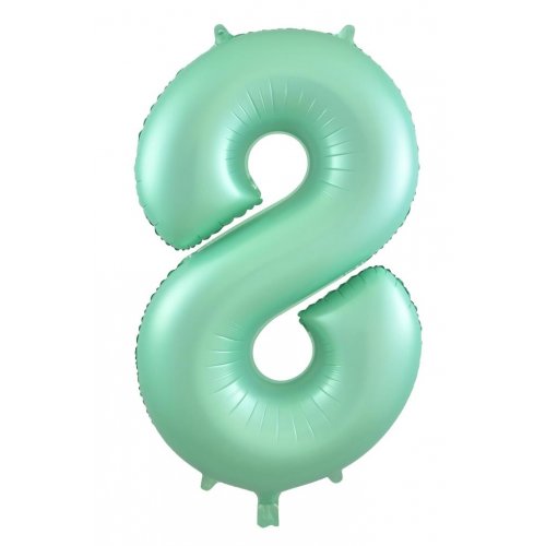 Matt Pastel Mint Mega Foil 34'' Numbers