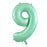 Matt Pastel Mint Mega Foil 34'' Numbers