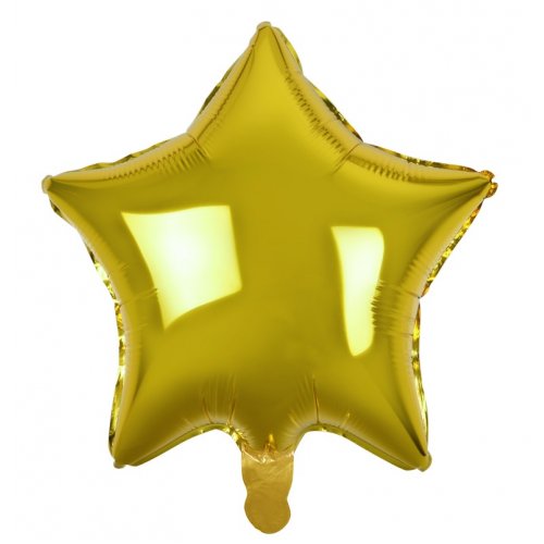 Gold Star Foil Balloon 48cm/19''