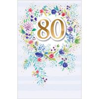 80th Birthday Card