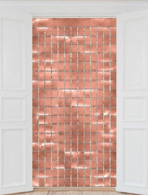 Rose Gold Foil Square Backdrop 2MX90CM