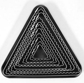 Tin Plate Triangle Cutter Set of 11