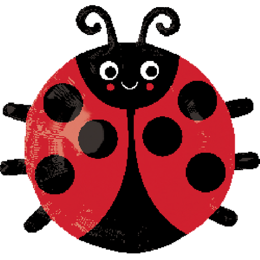 Anagram Foil Jr Shape 45cm (18") Happy Lady Bug