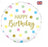 Oaktree Holographic Pastel Dots Happy Birthday Foil 45cm (18")