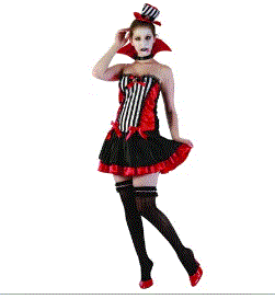 Creepy Vampiress Costume Medium/Large Ladies/Teen