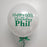 Personalised Solid Colour Deco Bubble Balloon