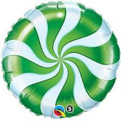 Qualatex Foil 18" Candy Swirl Green