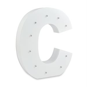 LED Alpha Light White Letter C