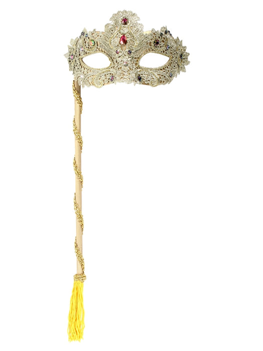 Crystal Lace Eye Mask on Stick