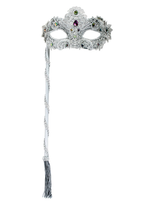 Crystal Lace Eye Mask on Stick