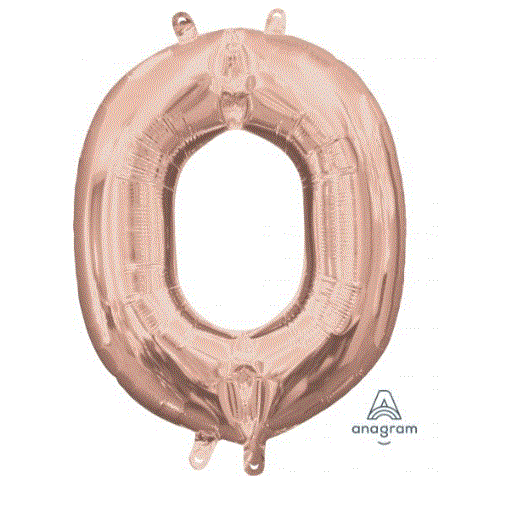 16" Rose Gold Foil Balloon Alpha O