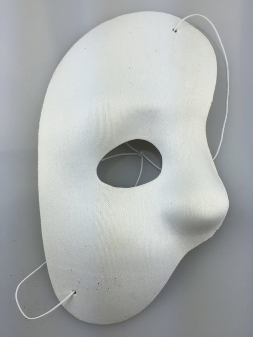 Half Face Phantom Mask White