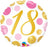 Happy Birthday Pink & Gold Dots Foil