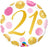 Happy Birthday Pink & Gold Dots Foil