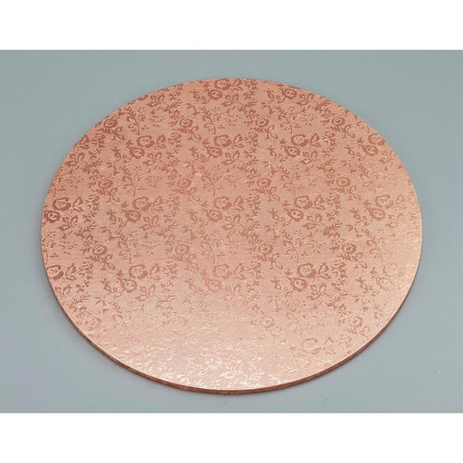 Round Rose Gold Masonite Cake Board