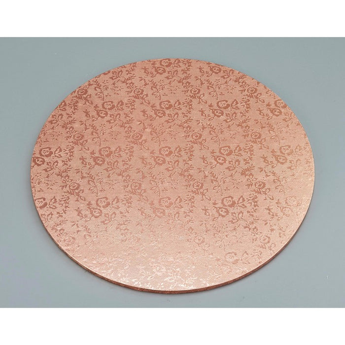 Round Rose Gold Masonite Cake Board