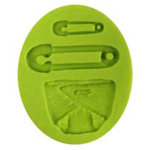 Silicone Mould - Nappy And Nappy Pin