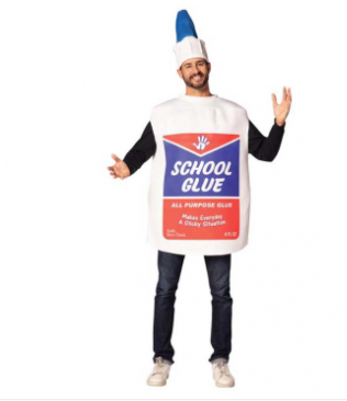 School Glue Adult Costume