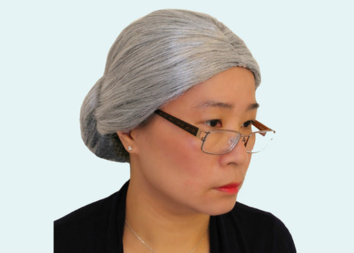 Wig Granny Grey with Bun