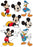 Mickey Mouse - With Donald Duck Character Sheet A4 Edible Image