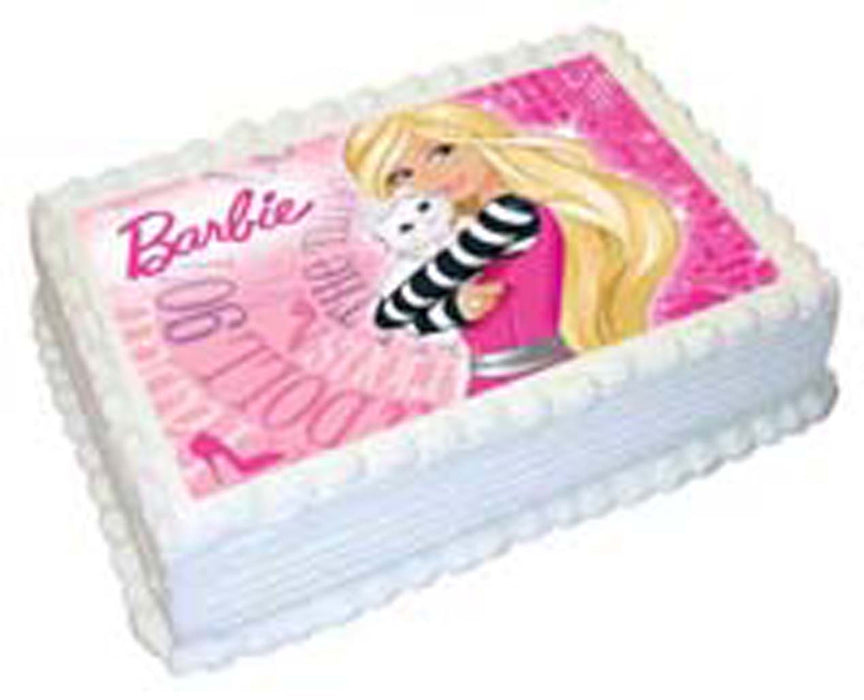 7 inch Barbie Round Dessert Plates (8 Pack) - Party Supplies Decoration 
