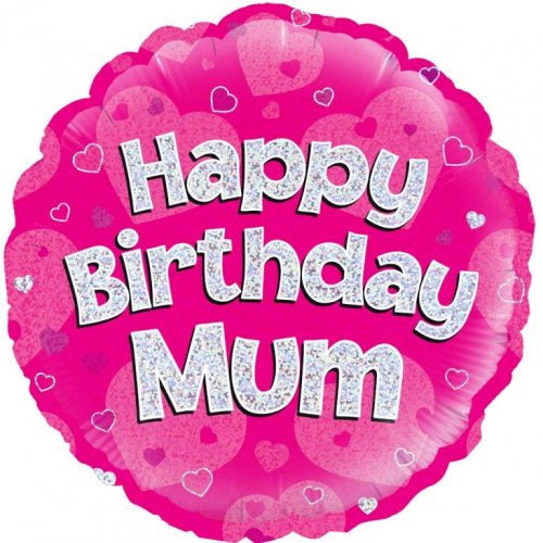 Happy Birthday Mum Foil 18"/46cm