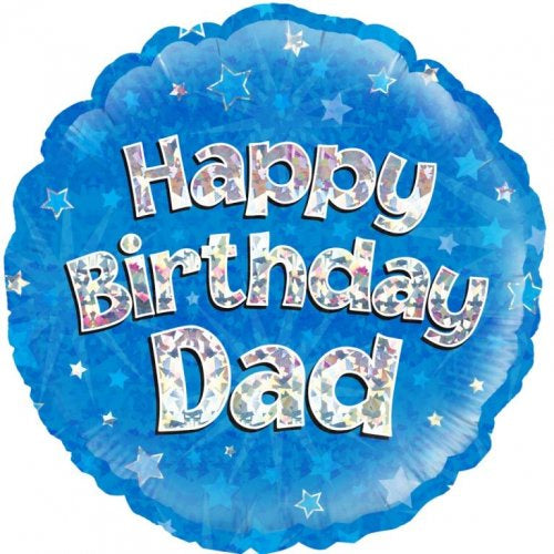 Happy Birthday Dad Holographic Foil 18" 45.7cm