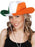 Cowboy Hat Green, White & Orange