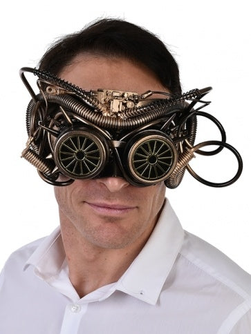 Maximillian Steampunk Gold Eye Mask