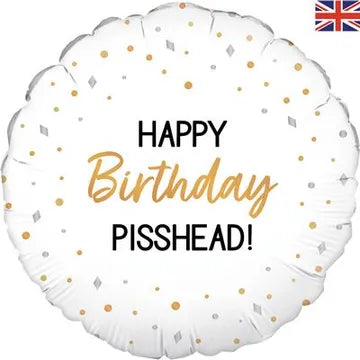 Oaktree 18inch Happy Birthday Pisshead 45cm Foil