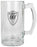 80th Beer Mug with Handle & Pewter Look Badge