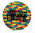 Happy Birthday Blocks Foil Balloon 18" 45cm