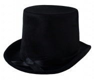 Lincoln Top Hat Velvet Black