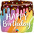 Rainbow Drip Happy Birthday 18" Foil Balloon