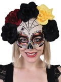 Ipanema Black Flowers & Jewelled Eye Mask