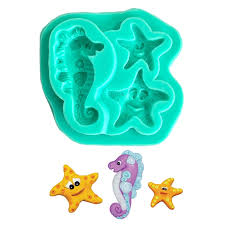 Sea Horse & Star Fish Silicone Mould