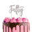 Assorted Coloured Aged Fifty Metal Cake Topper