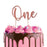 Rose Gold Number One Metal Cake Topper