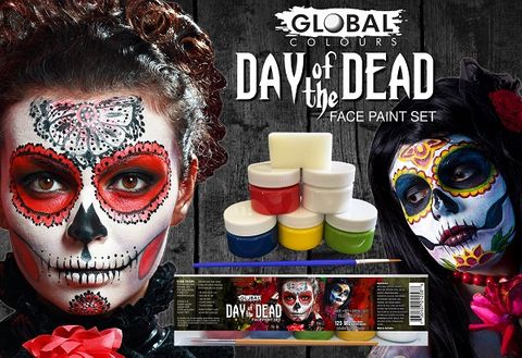 Day Of The Dead Face Paint Set