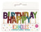 Rainbow Gitter Happy Birthday Candles