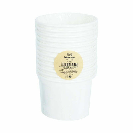 White Ice Cream Paper Tub - 24 Pack - 12oz