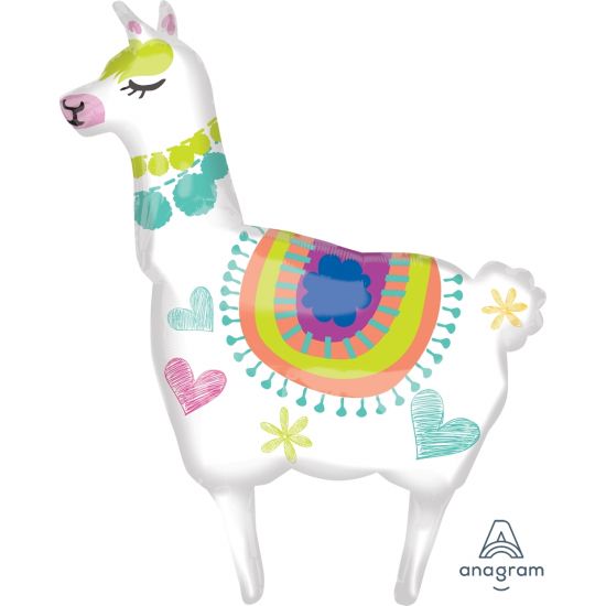 Anagram Foil Super Shape Llama (71cm x 104cm)