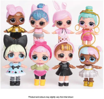 LOL Surprise Plastic Figurines 8 Piece Set