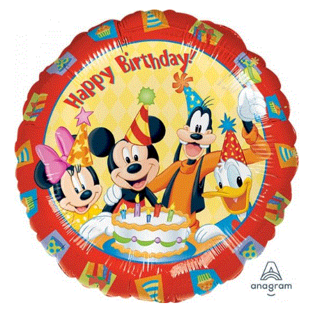 Mickey And Friends Happy Birthday Foil Balloon