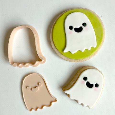 Little Biskut Ghost Stamp & Cutter Set