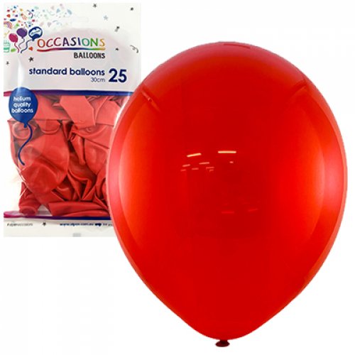 Standard Balloons 25 Pack 30cm