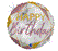 Happy Birthday Marble Mate Rose Gold Foil Balloon 18" 45cm